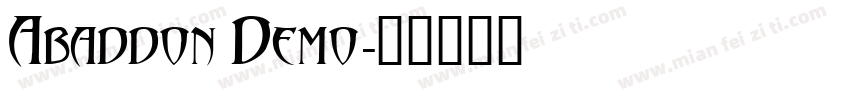 Abaddon Demo字体转换